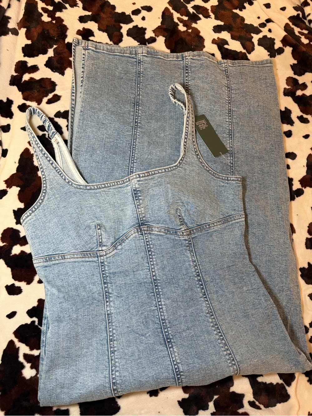 Target Light Blue Denim Midi Dress